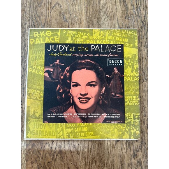 Judy Garland "Judy At The Palace" 10" Vinyl Record LP Decca DL 6020 Classic Song - Picture 1 of 5